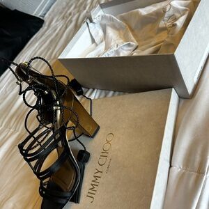 Jimmy Choo Black Strappy Women's Heels